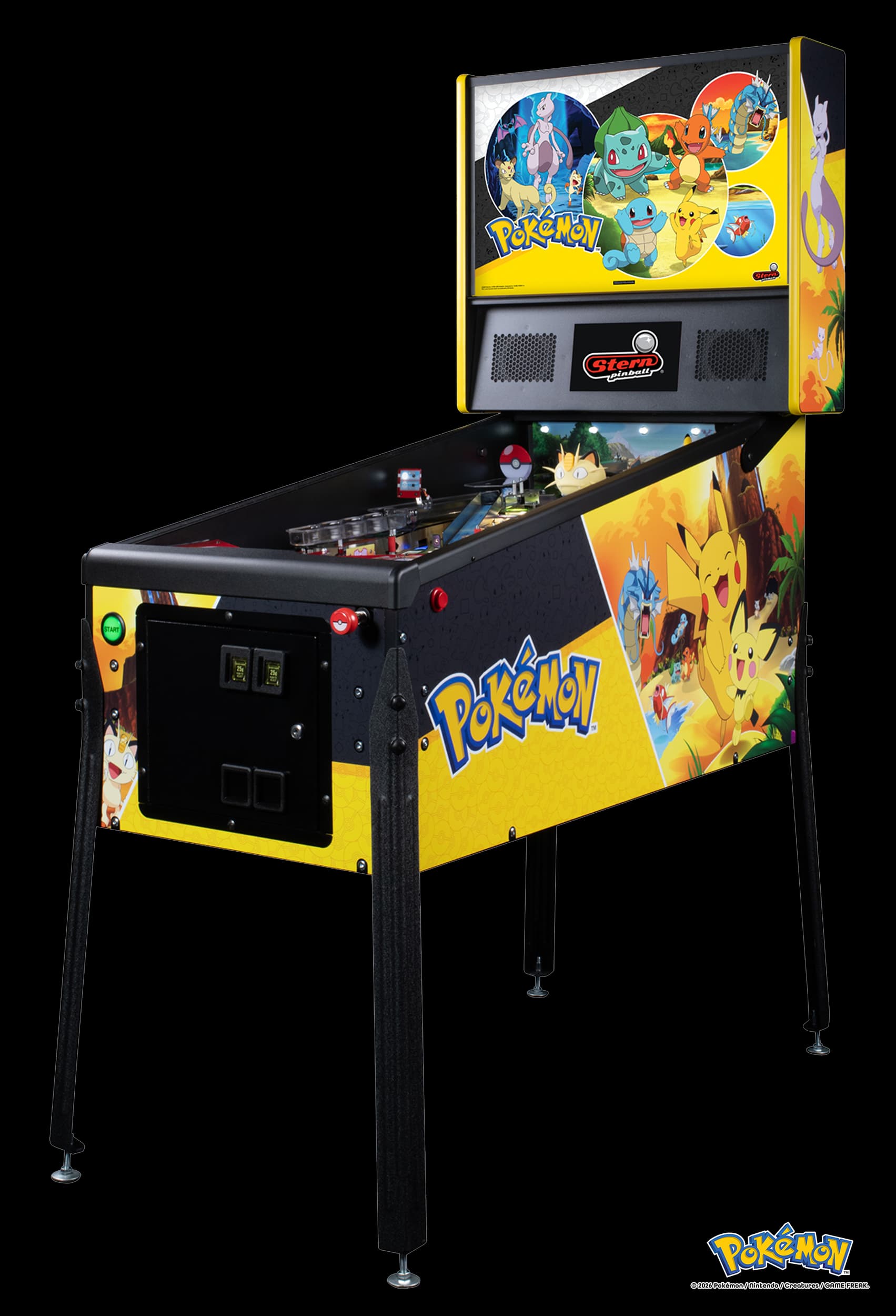 Left Facing Cabinet of the Home Edition Pokemon Pinball machine by Stern Pinball