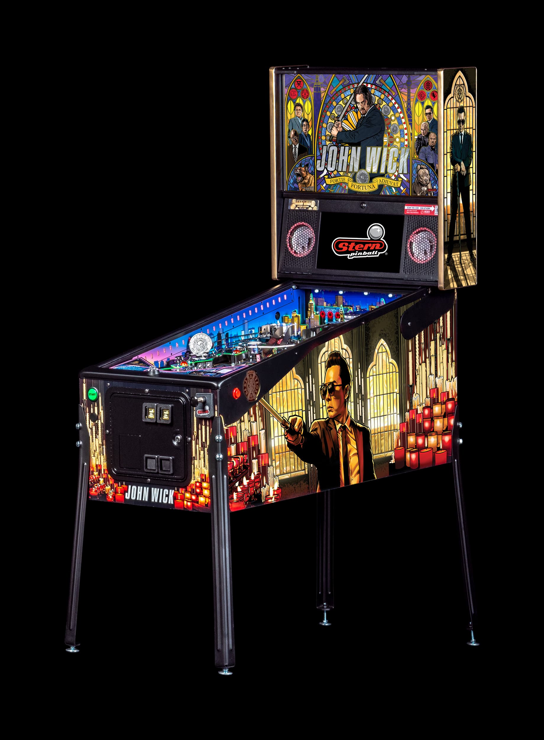 Left Facing John Wick Limited Edition pinball.