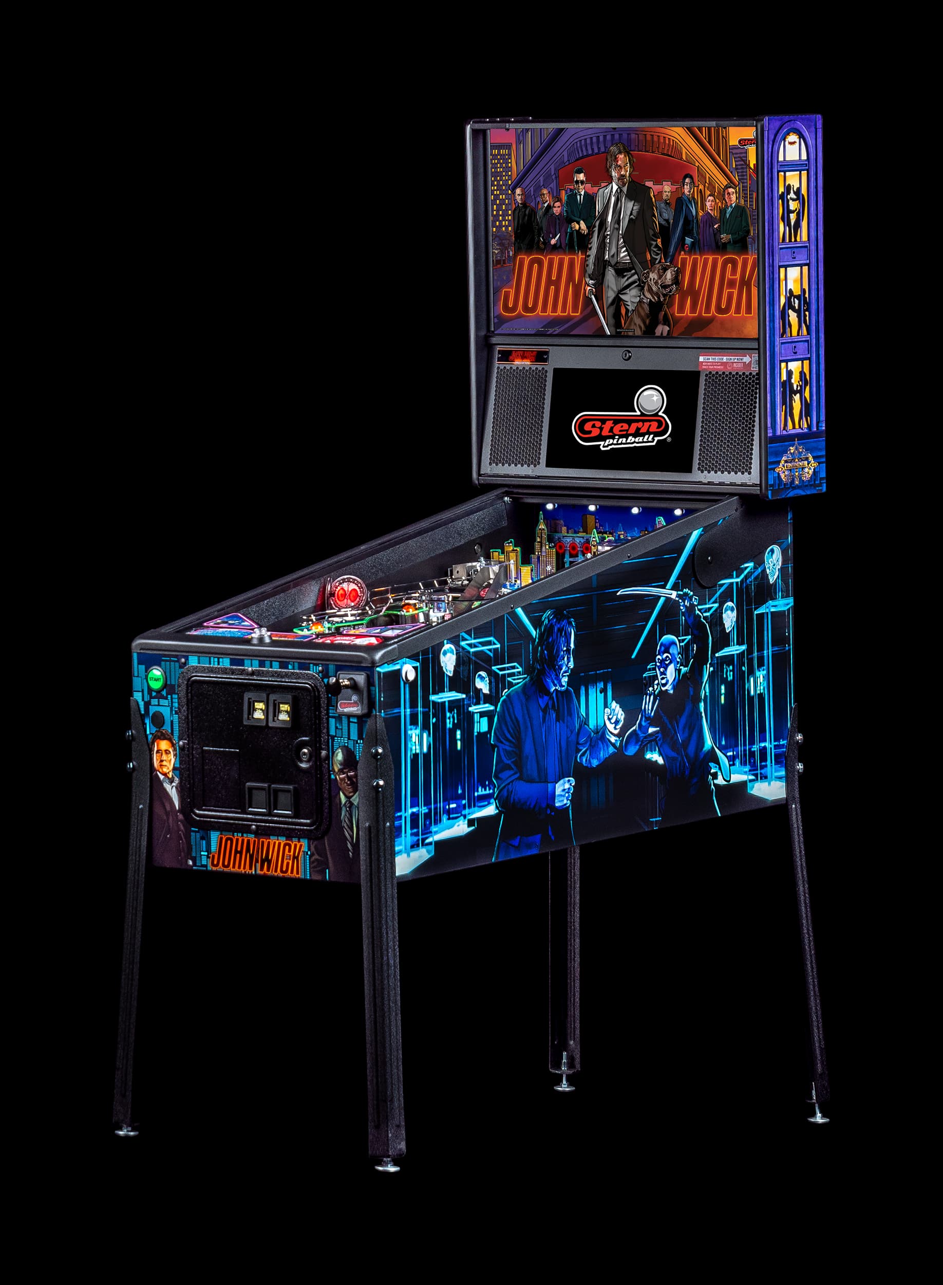 Left Facing John Wick Pro pinball.
