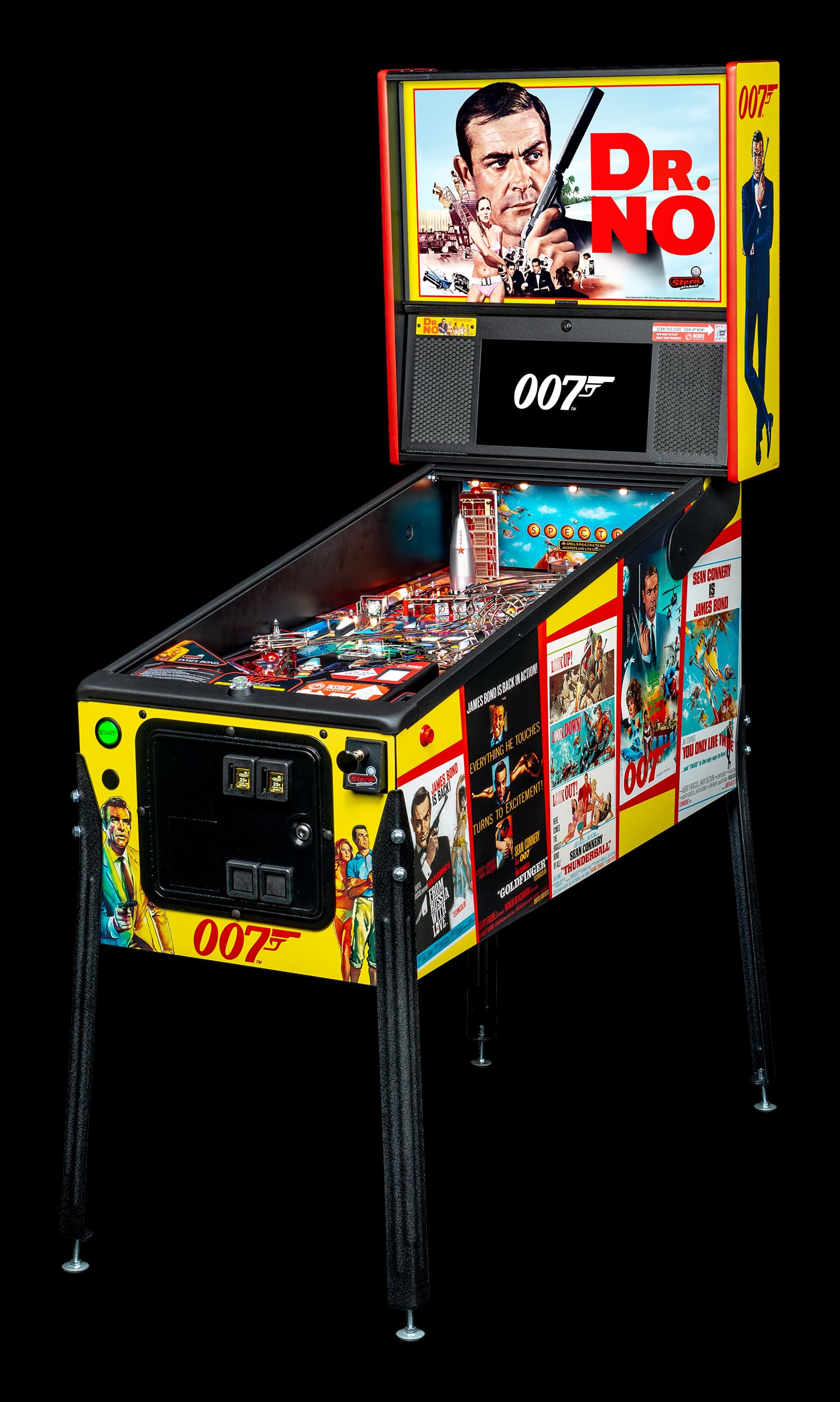 Left Facing James Bond 007 Pro pinball.