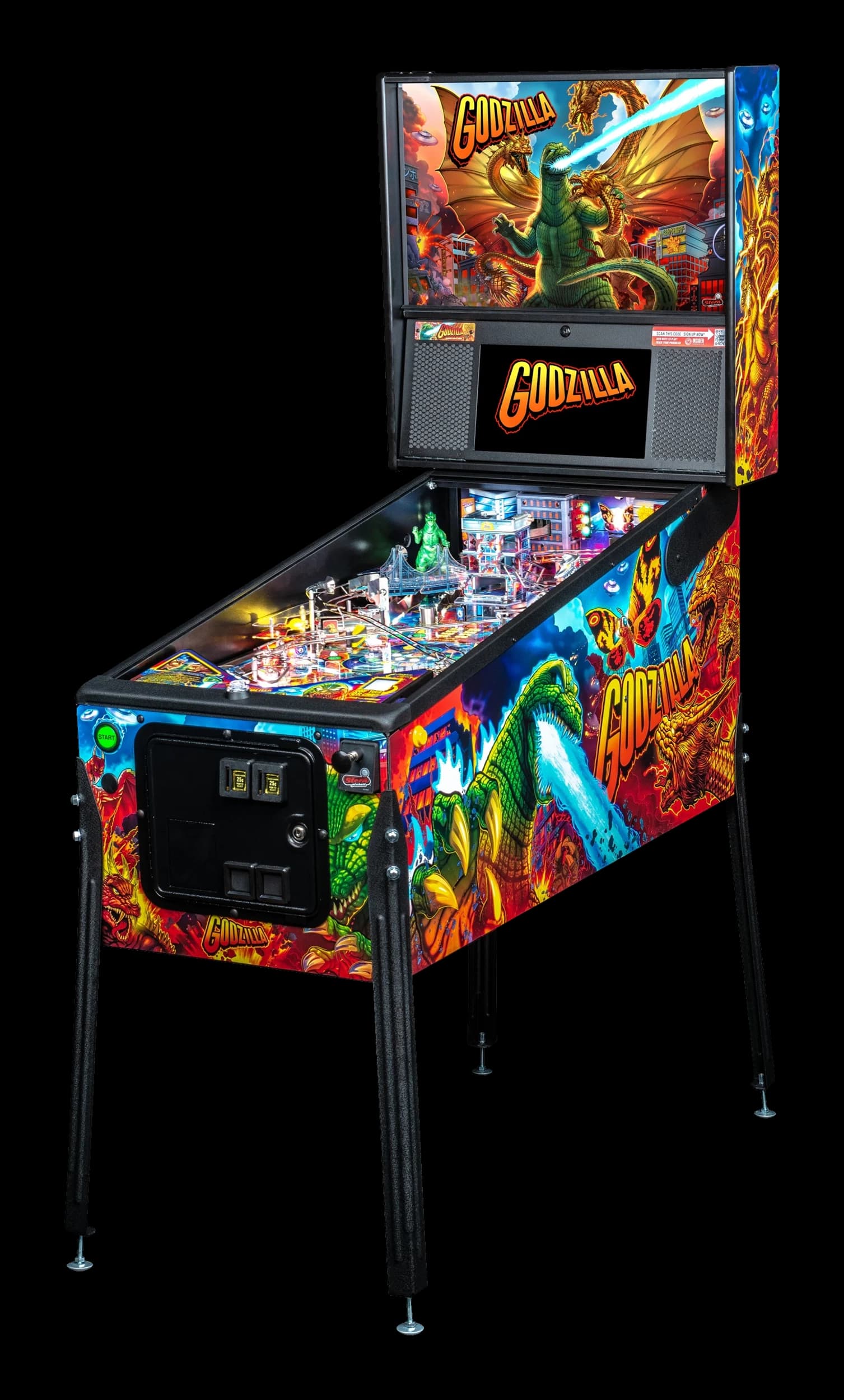 Left Facing Godzilla Premium Pinball