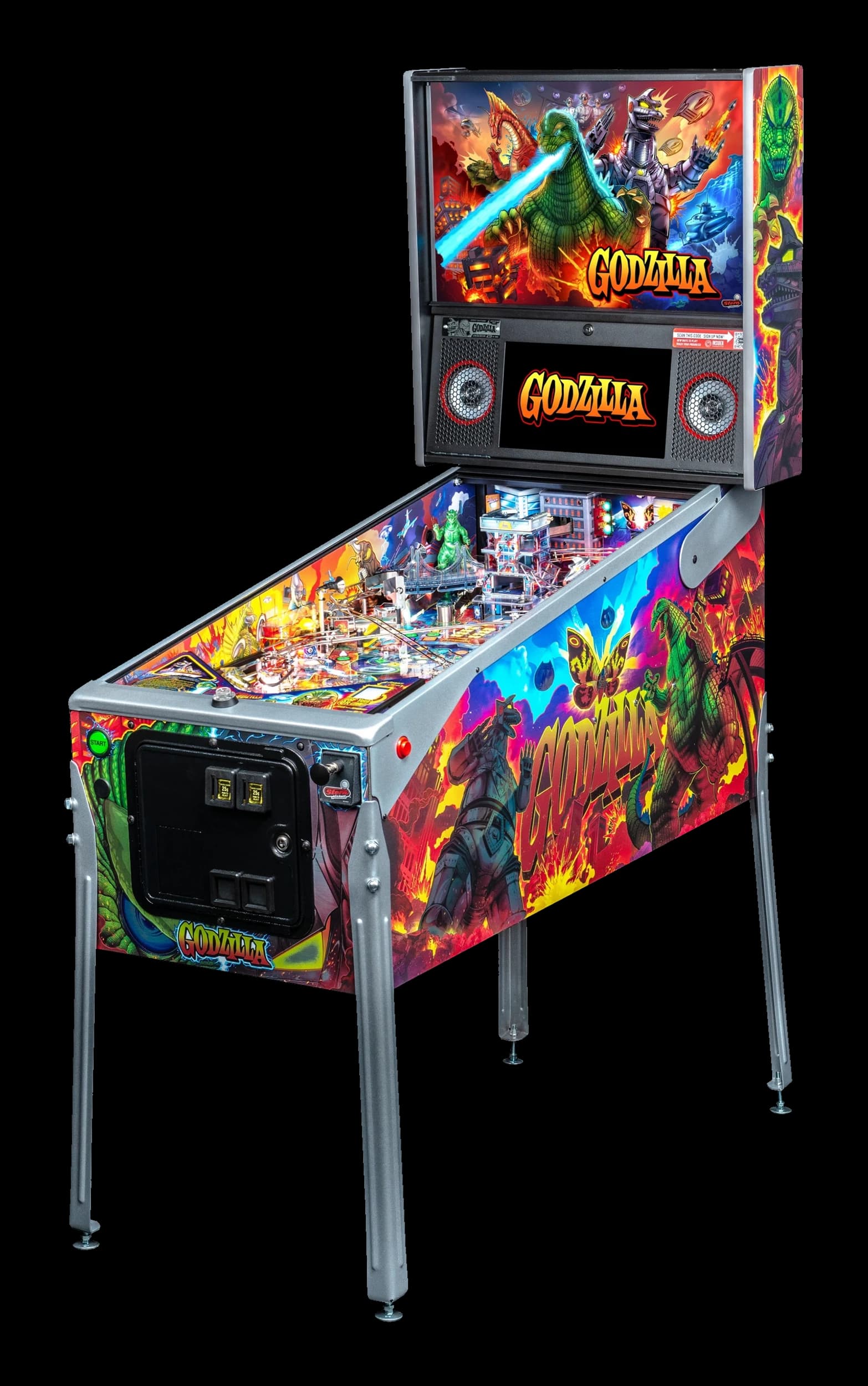 Left Facing Godzilla Limited Edition Pinball