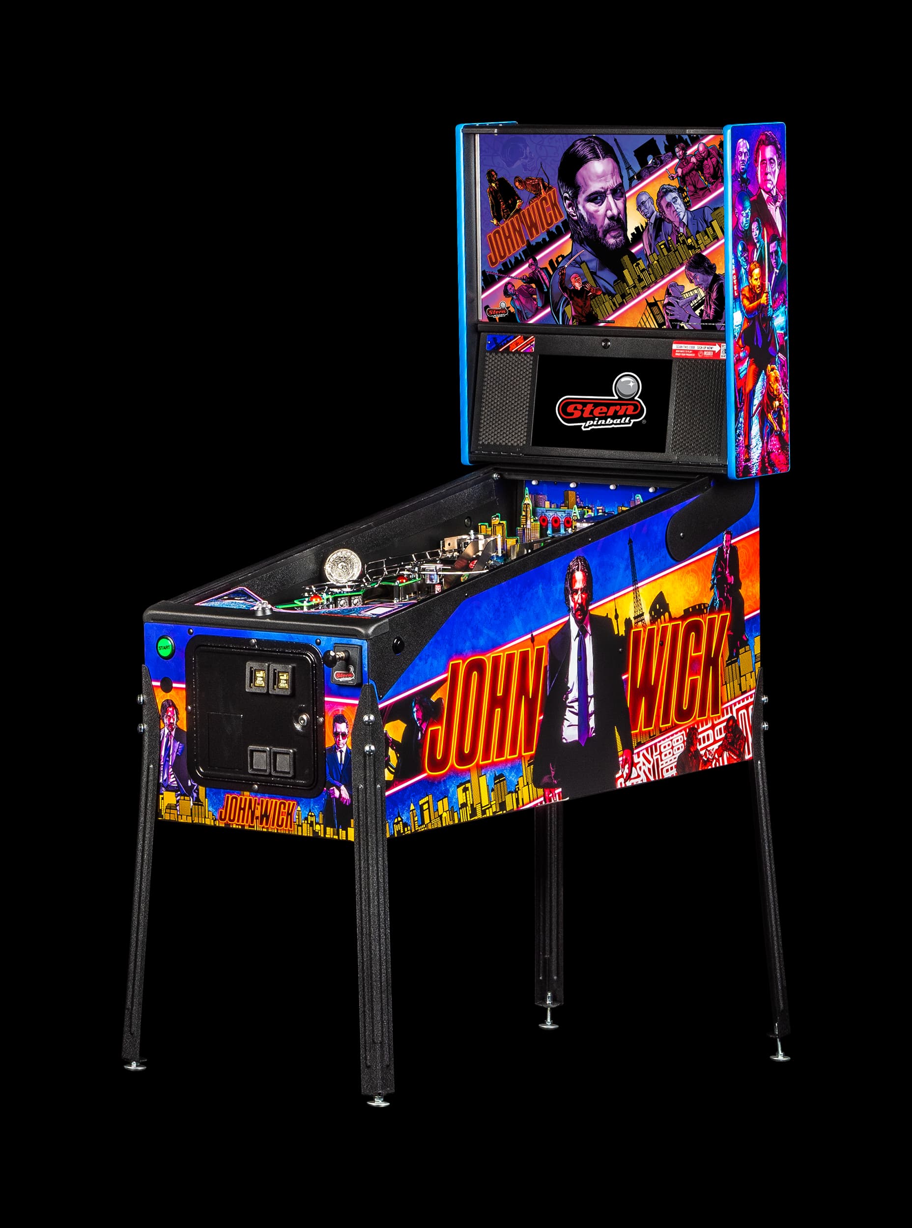 Left Facing John Wick Premium pinball.