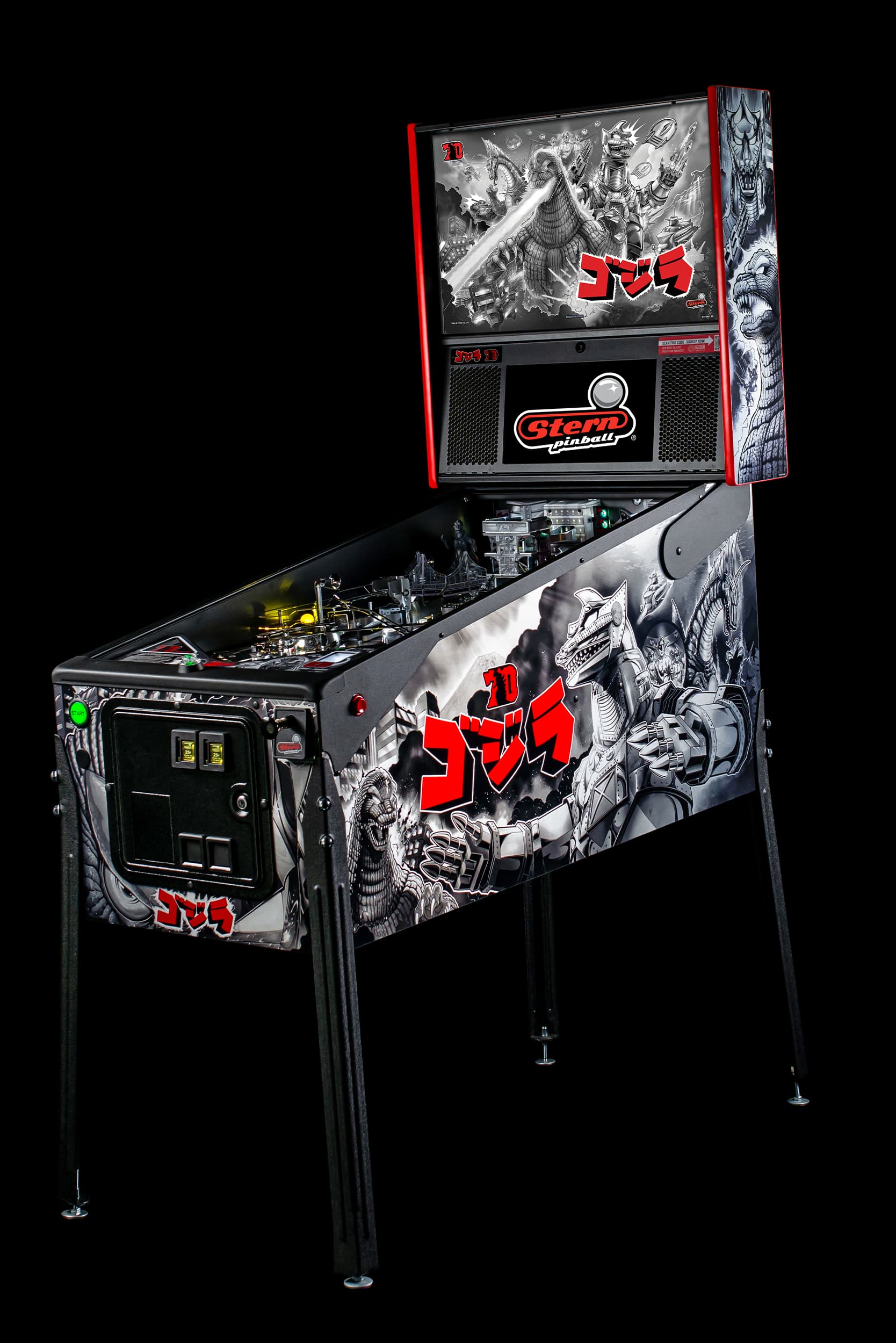 Left Facing Godzilla Anniversary Edition Pinball