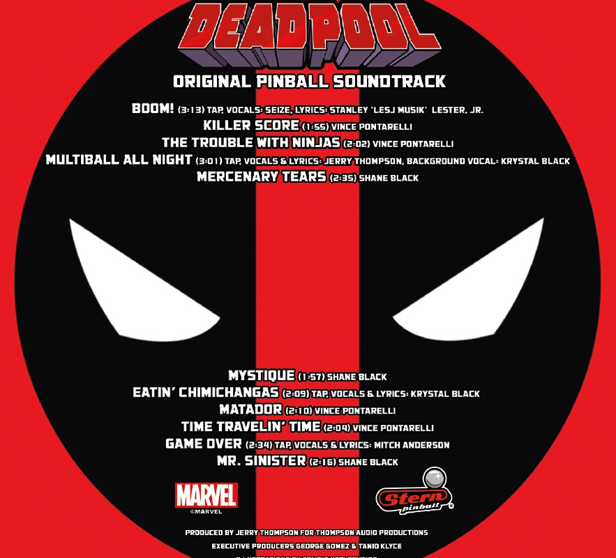 Deadpool Album Stern Pinball