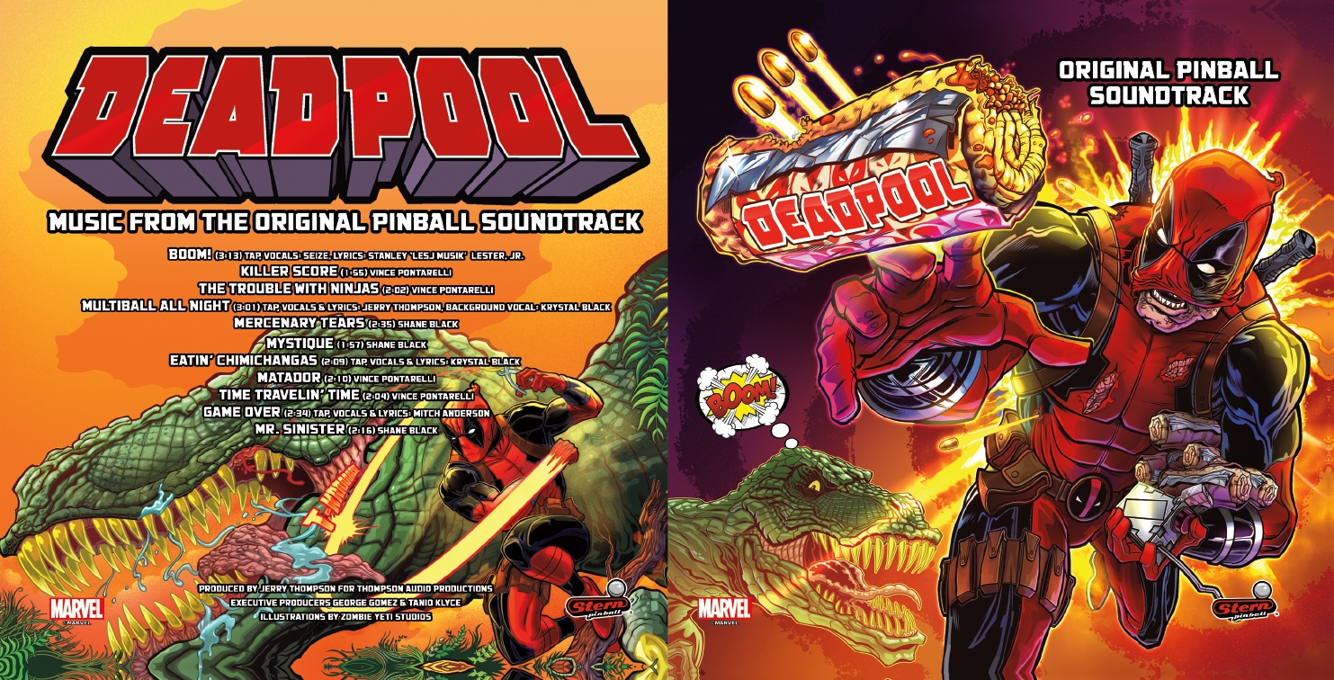 Deadpool Stern Pinball Vinyl Banner 13x33 Inches 
