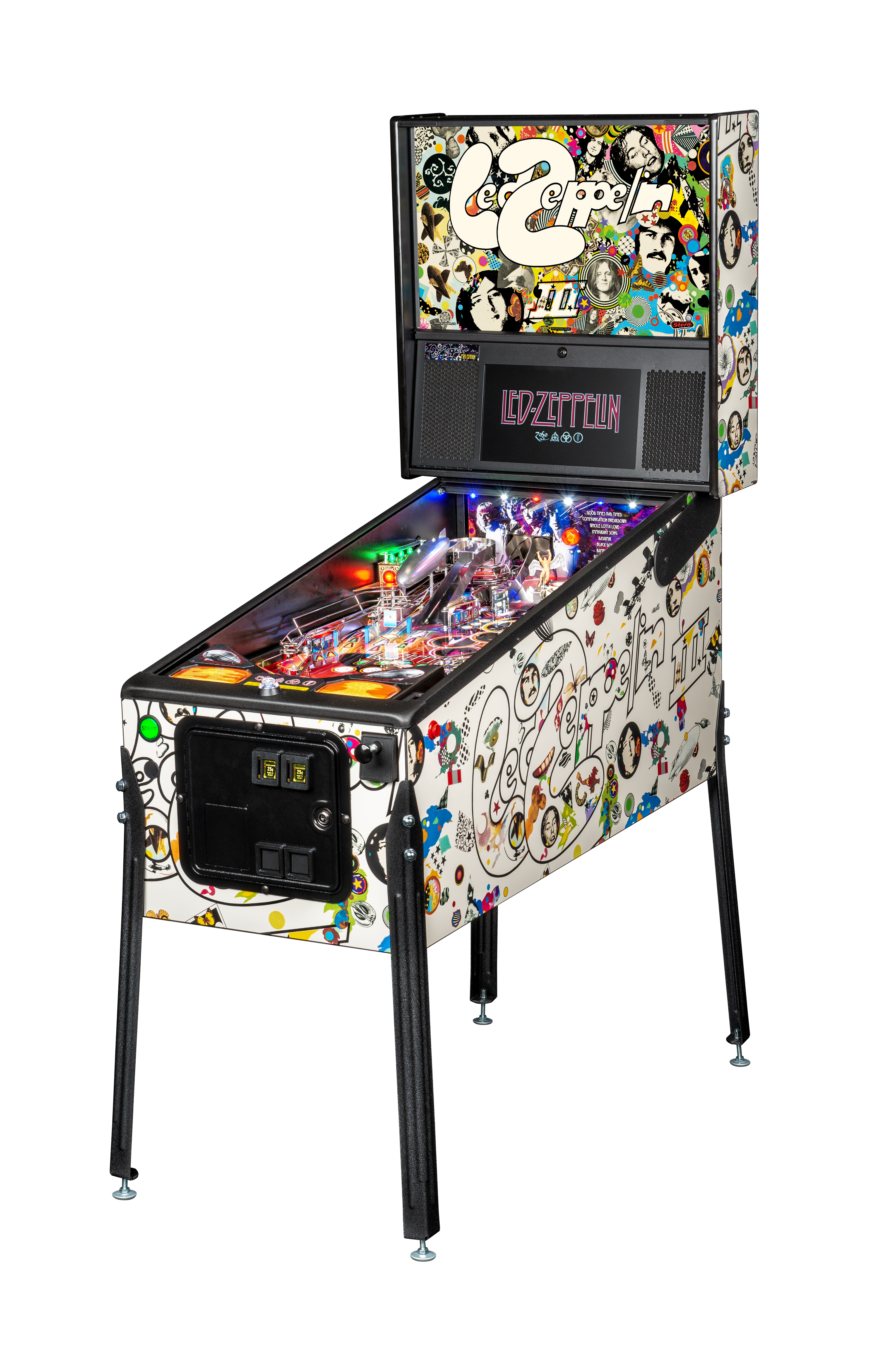 Arcade Pinball Machine with LED Lights & Arcade Sounds 