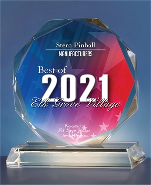 Stern Pinball Receives 2021 Best of Elk Grove Village Award