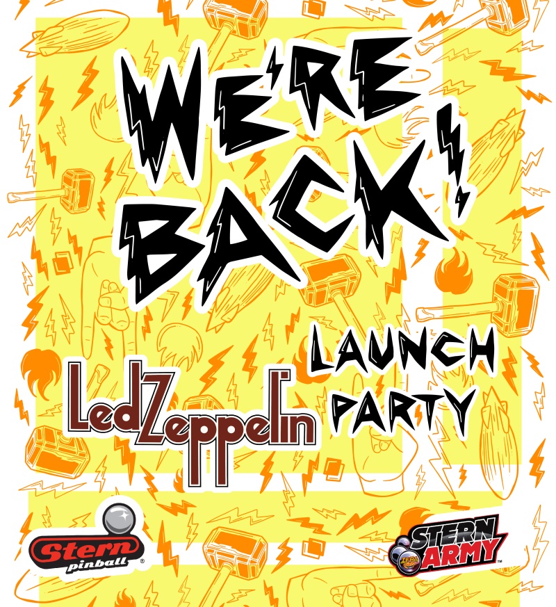 Led Zeppelin Pinball Launch Party