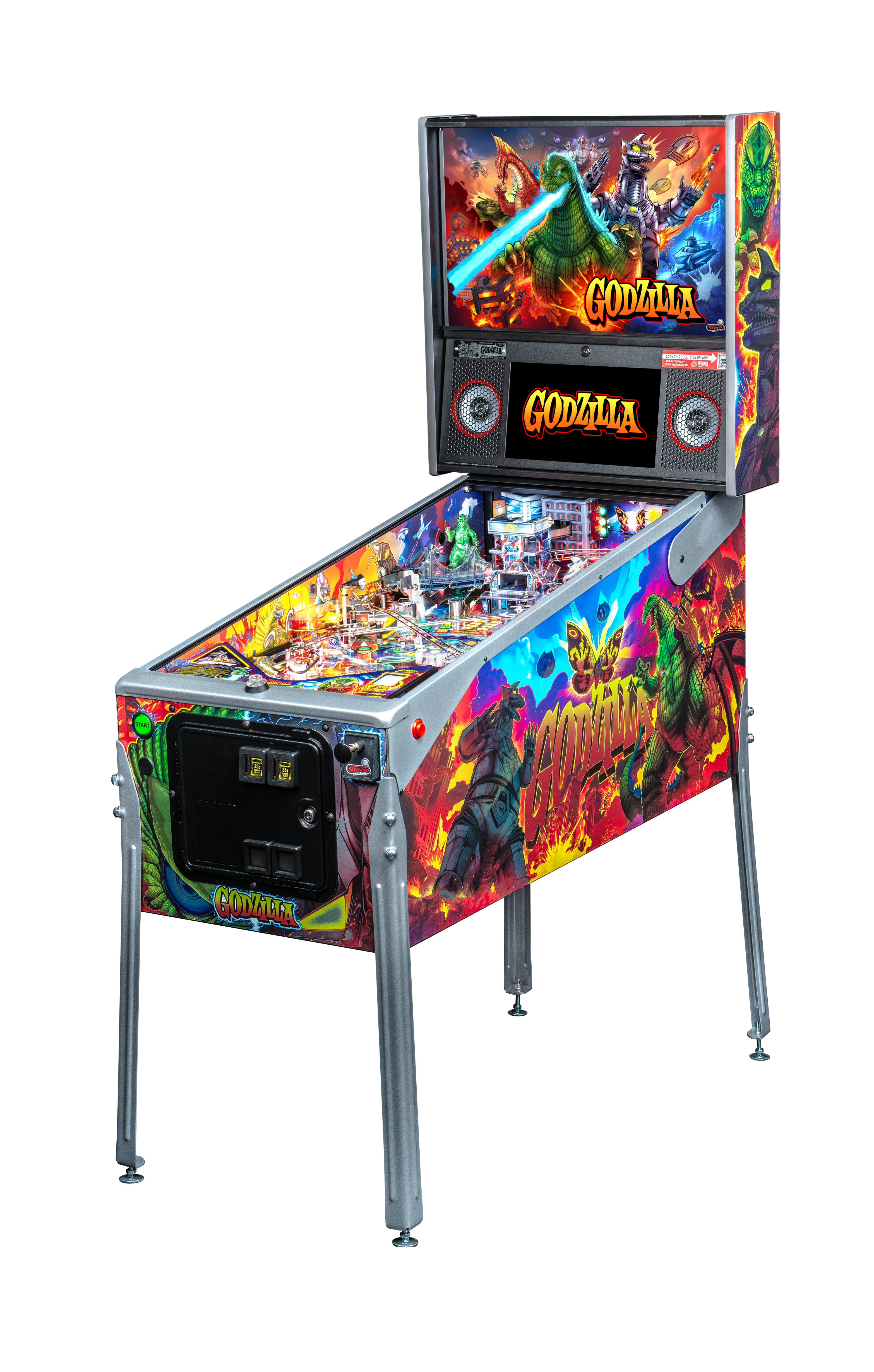 Godzilla Premium Pinball Machine from Stern