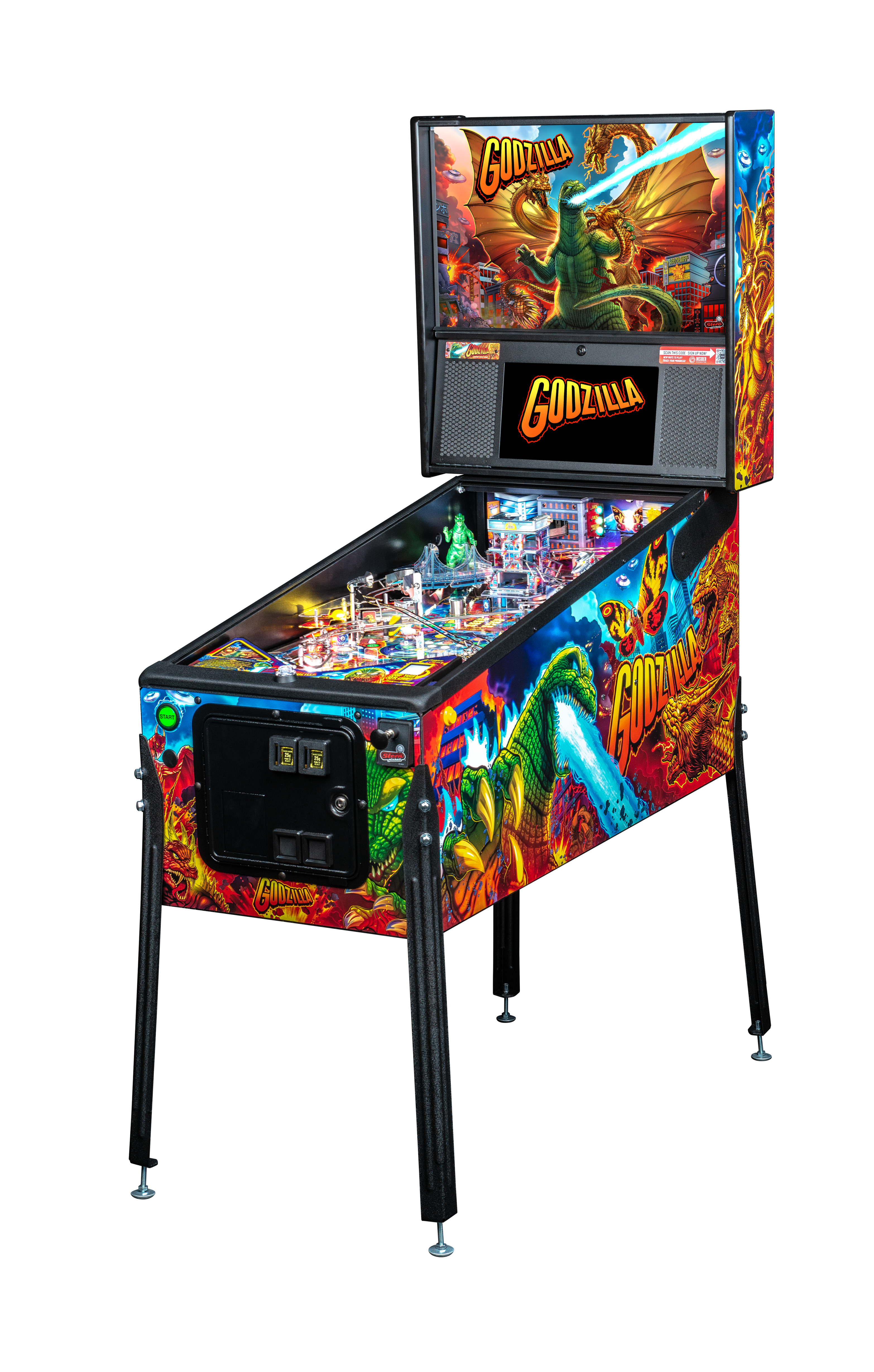 Godzilla Premium Pinball Machine from Stern