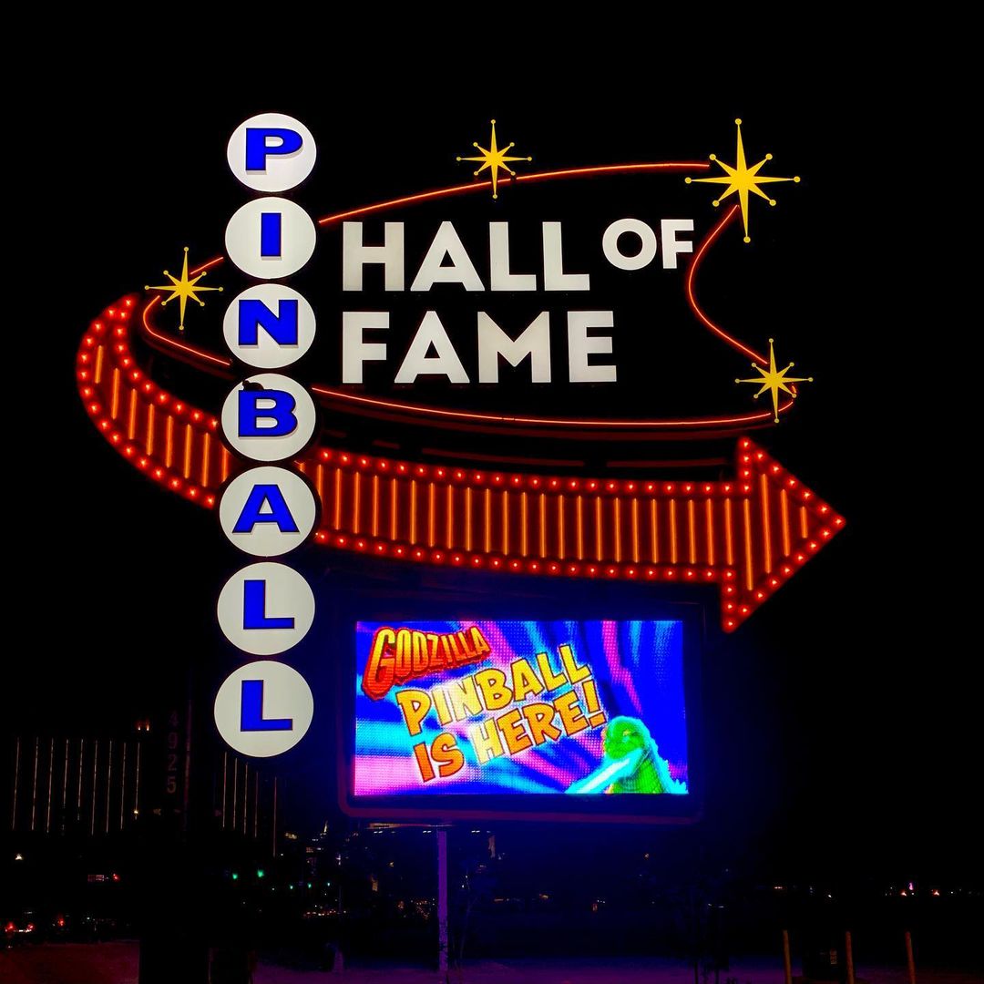 Pinball Hall of Fame's New Sign is Glorious